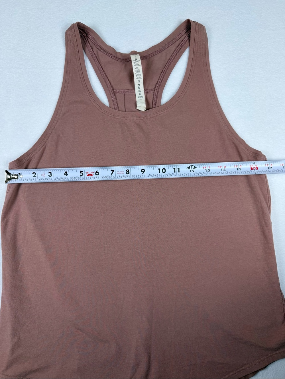 LULULEMON Mauve Racerback Tank Top Pima Cotton Blend Size 6 Athletic - Picture 5 of 6